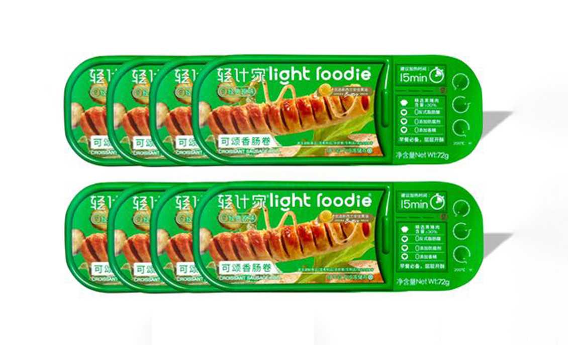 呂工機(jī)械可頌香腸卷全自動包裝解決方案，量產(chǎn)無憂